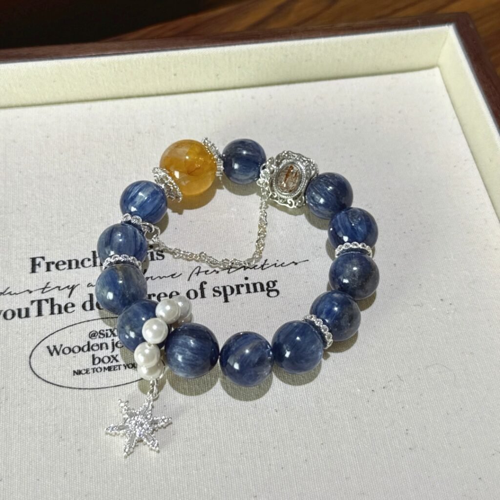 blue crystal yellow gum flower magic box string