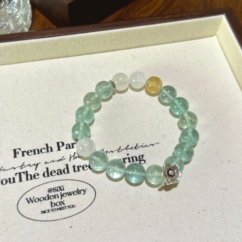 green fluorite blue moonlight citrine strings